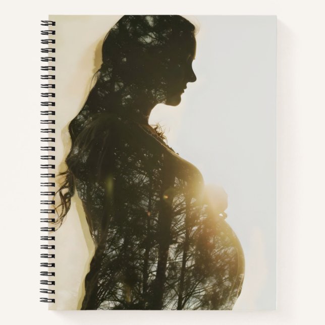 Mother Nature Double Exposure Notebook (Front)