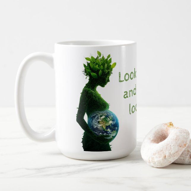 Mother Nature Earth Day Coffee Mug (With Donut)