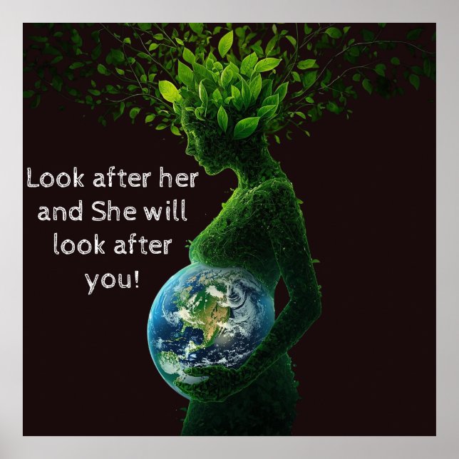 Mother Nature Earth Day Poster (Front)