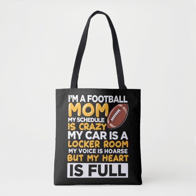 Mother of a American Football Team Player Son Tote Bag (Front)
