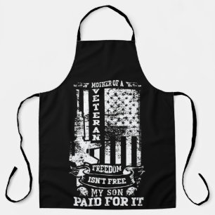 Mother of a Veteran   Patriotic Military Tribute Apron