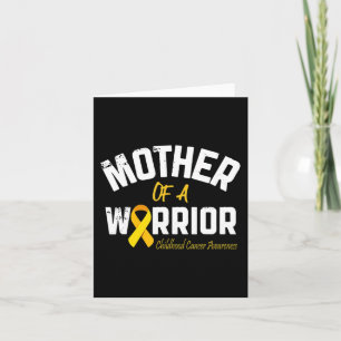 Mother Of A Warrior Childhood Cancer Awareness Mum Card