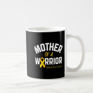 Mother Of A Warrior Childhood Cancer Awareness Mum Coffee Mug