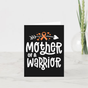 Mother Of A Warrior Mum Family Leukaemia Cancer Aw Card