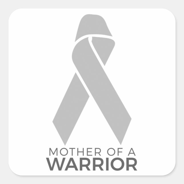Mother of a warrior square sticker (Front)