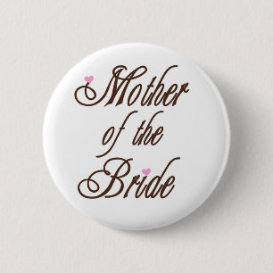 Mother of Bride Classy Browns 6 Cm Round Badge