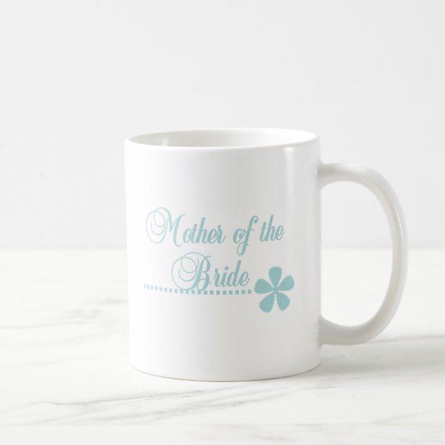 Mother of Bride Teal Elegance Coffee Mug (Right)
