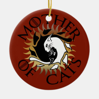 Mother Of Cats Ceramic Ornament