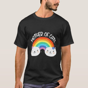 Mother Of Cats Funny Cat Lady Meme Mum Satire T-Shirt