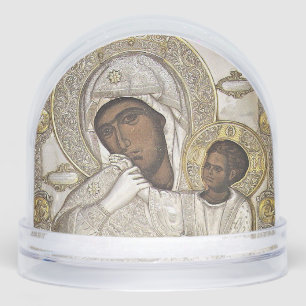Mother of Comfort Orthodox Christian Icon          Snowglobe