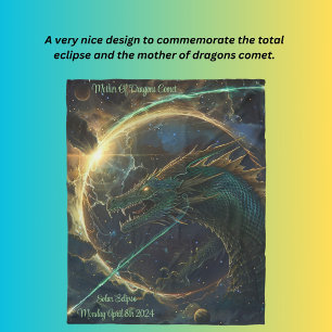 Mother Of Dragons Comet & Eclipse Fleece Blanket