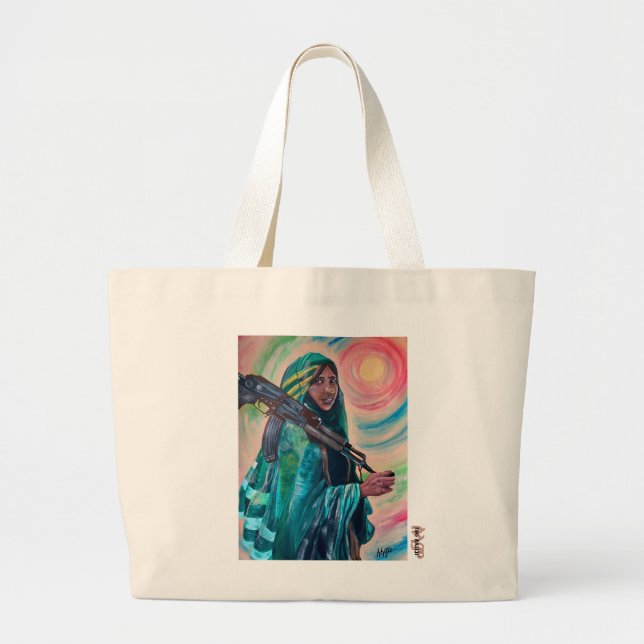 "Mother of Eritrea" Large Tote Bag (Front)