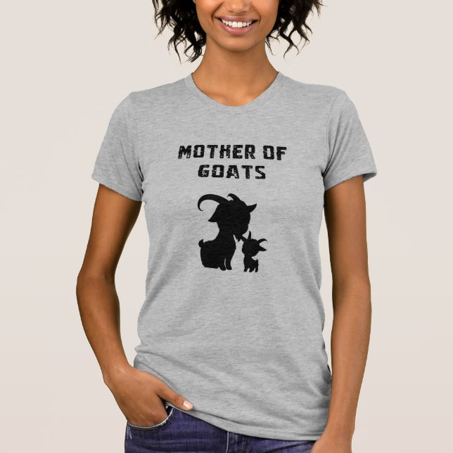 Mother Of Goats Funny Farm Animal Lover Mama T-Shirt (Front)