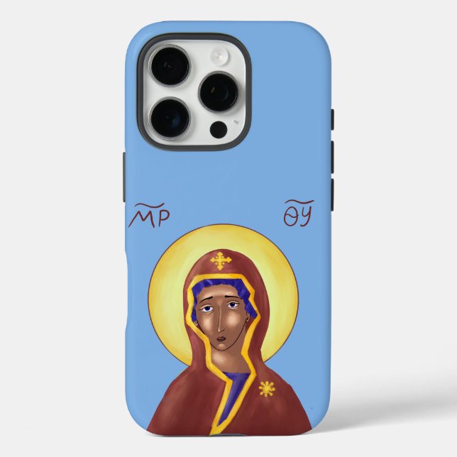 Mother of God Icon iPhone case (multiple sizes) (Back)