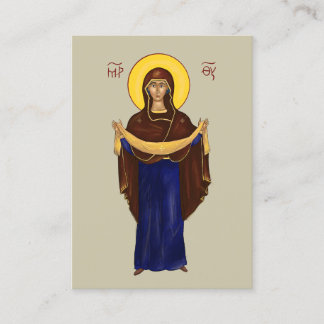 Mother of God Paper Icon Card (extra small)