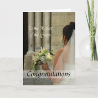 mother of groom Congratuations