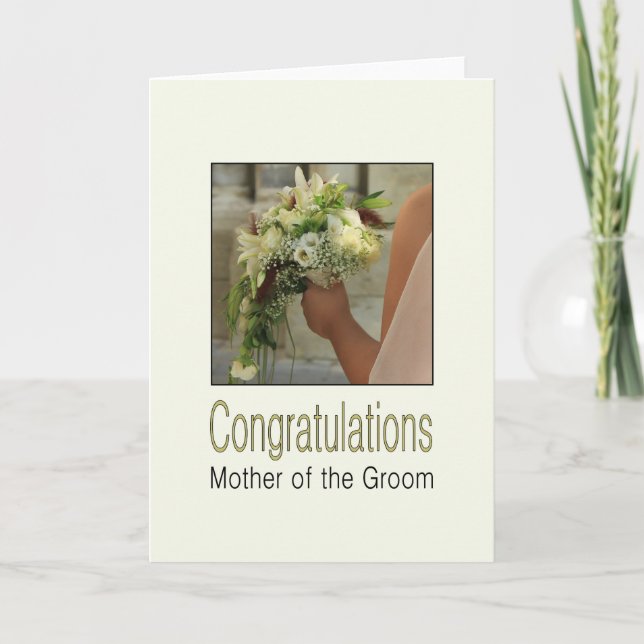 mother of groom Congratuations Card (Front)