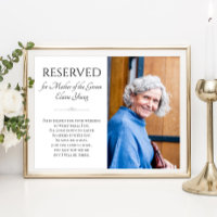 Mother of Groom In Heaven Photo Memorial Wedding