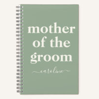 Mother of Groom Minimal Modern Name | Sage Green