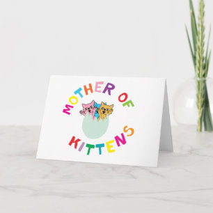 Mother of Kittens card