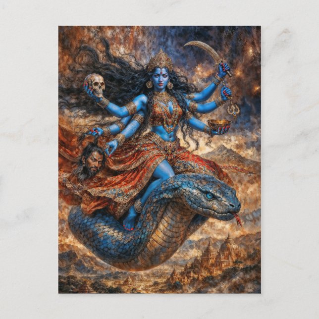 Mother of Liberation Goddess Kali Postcard (Front)