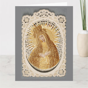 Mother of Mercy Madonna in Prayer ...  Card