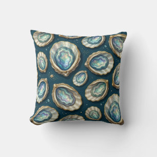 Mother of Pearl Abalone Gold Oyster Shell Cushion