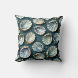 Mother of Pearl Abalone Gold Oyster Shell Cushion