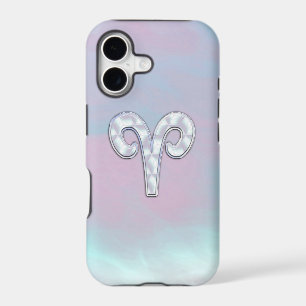 Mother of Pearl Aries Zodiac Symbol Decor
