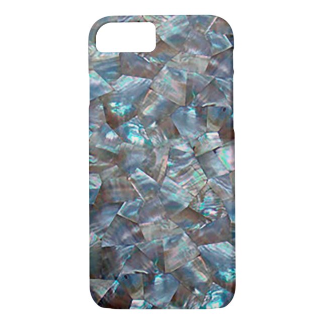 Mother Of Pearl Blue Case-Mate iPhone Case (Back)