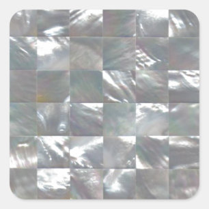 Mother of Pearl Design Square Sticker