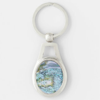 Mother of Pearl Key Ring