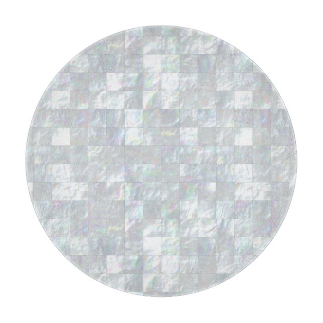 Mother Of Pearl Mosaic Cutting Board (Front)