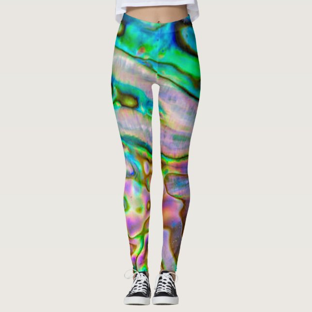 Mother of Pearl Neon Leggings (Front)
