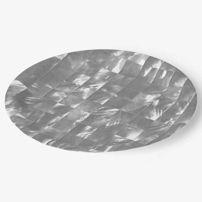 Mother of Pearl Paper Plate (Angled)