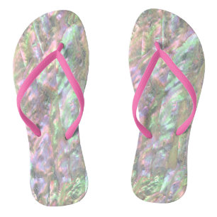 MOTHER OF PEARL Pink Slim Strap FlipFlops Thongs