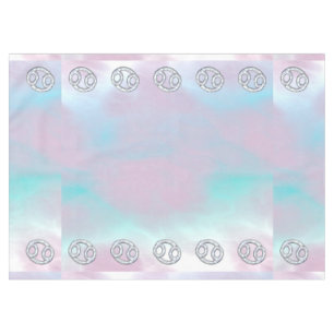 Mother of Pearl Style Cancer Zodiac Symbol Tablecloth
