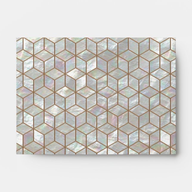 Mother Of Pearl Tiles Envelopes (Front)