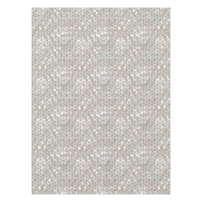 Mother Of Pearl Tiles Tablecloth (Front)