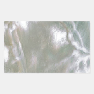 Mother of Pearl-White Rectangular Sticker