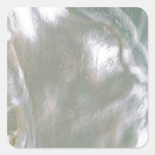 Mother of Pearl-White Square Sticker (Front)