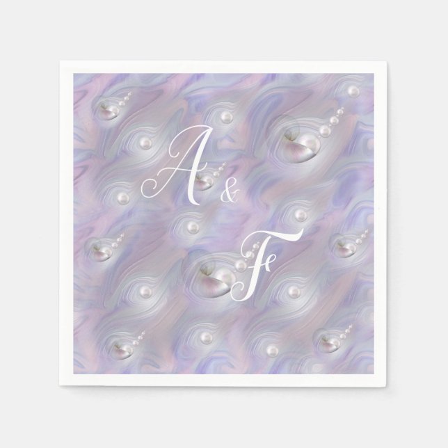 Mother of Pearls giving Birth to a Pearl Napkin (Front)
