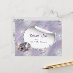 Mother of Pearls Merged like Liquid Swirls Postcard