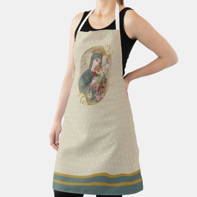 Mother of Perpetual Help Jesus Religious Apron (Insitu)