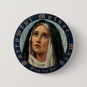 Mother of Sorrows 6 Cm Round Badge