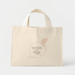Mother of the Bride Art Nouveau Blush Butterfly Mini Tote Bag
