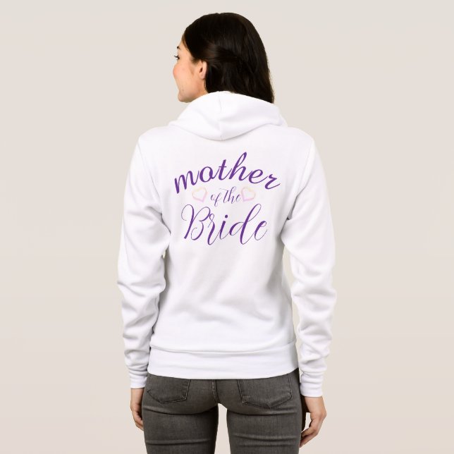 mother of the bride  Bachelorette Party Hoodie (Back Full)