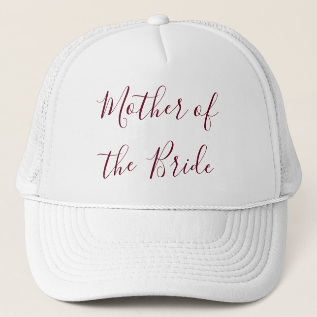 Mother of the Bride Beautiful Trucker Hat (Front)