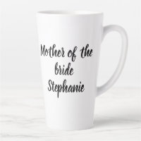 Mother of the Bride Black Elegant Script Weddings