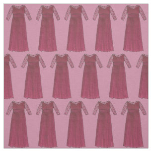 Mother of the Bride Burgundy Dress Wedding Party Fabric